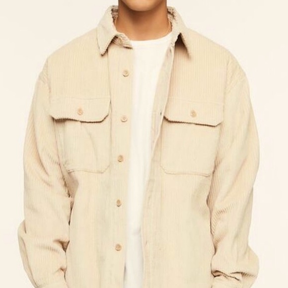 Corduroy Button-up jacket, button up from the front with pockets and collar - Picture 1 of 4